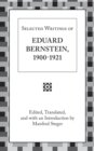 Selected Writings Of Eduard Bernstein 1900-1921 - Book