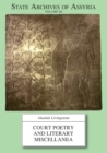 Court Poetry and Literary Miscellanea - Book