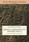 Imperial Administrative Records, Part II : Provincial and Military Administration - Book