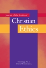 Journal of the Society of Christian Ethics : Spring/Summer 2013, Volume 33, No. 1 - eBook