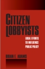 Citizen Lobbyists : Local Efforts to Influence Public Policy - Book