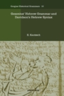 Gesenius' Hebrew Grammar and Davidson's Hebrew Syntax - Book