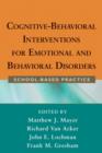 Cognitive-behavioral Interventions for Emotional and Behavioral Disorders - Book