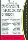 Trends in Experimental Psychology Research - Book