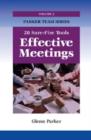 Effective Meetings : 20 Sure-fire Tools - Book