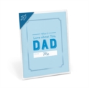 Knock Knock What I Love About Dad Fill in the Love Card Booklet - Book