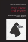 Appraoches to Teaching Poe's Prose and Poetry - Book