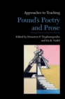 Approaches to Teaching Pound's Poetry and Prose - eBook