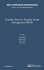 Scientific Basis for Nuclear Waste Management XXXVIII: Volume 1744 - Book