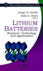 Lithium Batteries : Research, Technology & Applications - Book