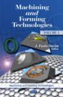 Machining & Forming Technologies : Volume 1 - Book