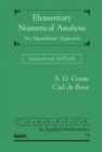Elementary Numerical Analysis : An Algorithmic Approach Updated with MATLAB - Book