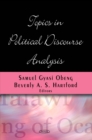 Topics in Political Discourse Analysis - eBook