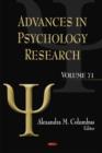 Advances in Psychology Research : Volume 71 - Book