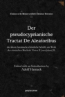 Der pseudocyprianische Tractat De Aleatoribus : die alteste lateinische-christliche Schrift, ein Werk des roemischen Bischofs Victor II (saec[ulum] II - Book