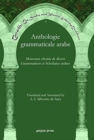 Anthologie grammaticale arabe : Morceaux choisis de divers Grammariens et Scholiates arabes - Book