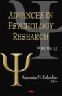 Advances in Psychology Research : Volume 72 - Book