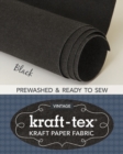 kraft-tex® Vintage Roll, Black Prewashed : Kraft Paper Fabric - Book