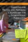 Guidelines for Writing & Preparing a Manuscript for International Publication - Book