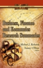 Business, Finance and Economics Research Summaries-spit book - eBook