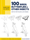 Draw Like an Artist: 100 Birds, Butterflies, and Other Insects : Step-by-Step Realistic Line Drawing - A Sourcebook for Aspiring Artists and Designers Volume 5 - Book