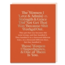 6-Pack Elizabeth Gilbert The Women I Love and Admire Card - Book