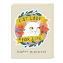 6-Pack Em & Friends Cat Lady for Life - Birthday Sticker Cards - Book