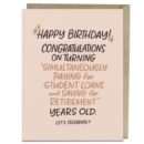 6-Pack Em & Friends Paying For Student Loans Years Old Birthday Cards - Book