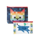 Patchwork Cats Eco Pouch Set - Book