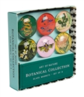 Art of Nature: Botanical Glass Magnet Set : Set of 6 - Book