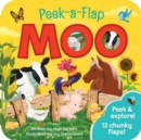 Moo : Peek a Flap Children's Board Book - Book