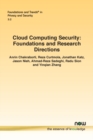 Cloud Computing Security : Foundations and Research Directions - Book