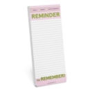 Knock Knock Reminder to Remember Make-a-List Pad - Book