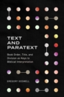 Text and Paratext - eBook