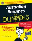 Australian Resumes For Dummies(R) - Book