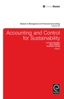 Accounting and Control for Sustainability - Book