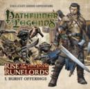 Rise of the Runelords: Burnt Offerings - Book