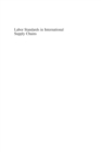 Labor Standards in International Supply Chains : Aligning Rights and Incentives - eBook