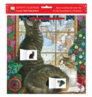 Ivory Cats by Lesley Anne Ivory: Christmas Window advent calendar (with stickers) - Book