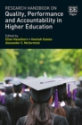 Research Handbook on Quality, Performance and Accountability in Higher Education - eBook