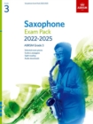 Saxophone Exam Pack from 2022, ABRSM Grade 3 : Selected from the syllabus from 2022. Score & Part, Audio Downloads, Scales & Sight-Reading - Book
