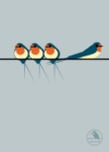 I Like Birds: Swallows On a Line Hardback Notebook - Book