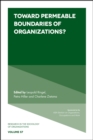 Toward Permeable Boundaries of Organizations? - Book