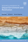 Research Handbook on Unjust Enrichment and Restitution - eBook