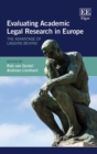 Evaluating Academic Legal Research in Europe : The Advantage of Lagging Behind - eBook