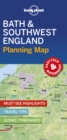 Lonely Planet Bath & Southwest England Planning Map - Book