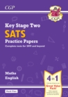 KS2 Maths & English SATS Practice Papers: Pack 2 - for the 2024 tests (with free Online Extras) - Book