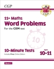 11+ CEM 10-Minute Tests: Maths Word Problems - Ages 10-11 Book 2 (with Online Edition) - Book