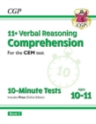 11+ CEM 10-Minute Tests: Comprehension - Ages 10-11 Book 2 (with Online Edition) - Book