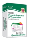 GCSE AQA French: Grammar & Translation Revision Question Cards: for the 2024 and 2025 exams - Book